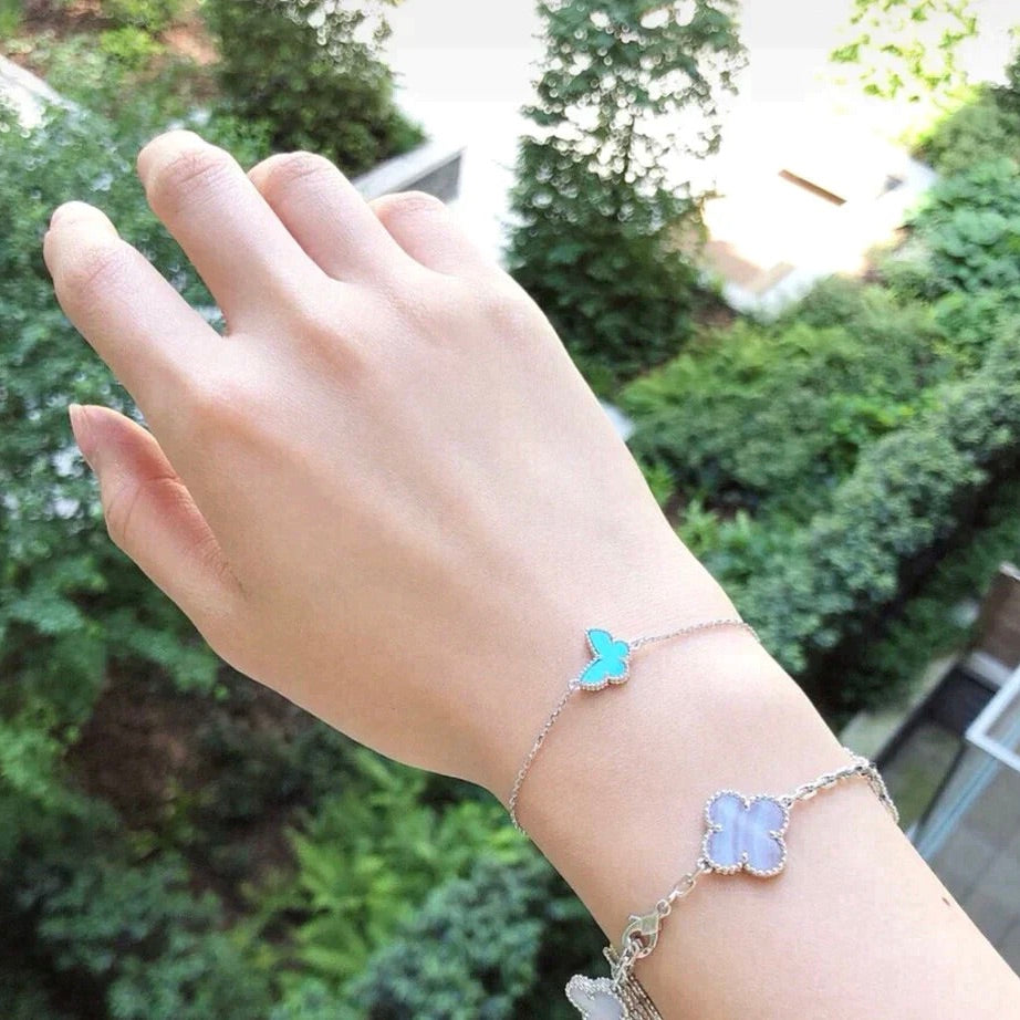 ¡®Twinkle jewelry¡¯BUTTERFLY TURQUOISE BUTTERFLY BRACELET SILVER