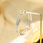 [Twinkle jewelrys]Move Romane Diamond Bangle Bracelet