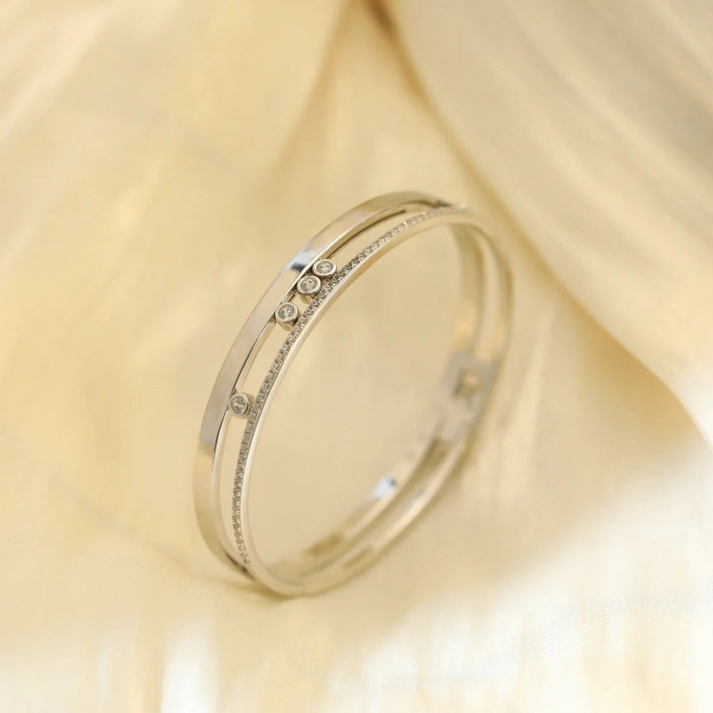 [Twinkle jewelrys]Move Romane Diamond Bangle Bracelet