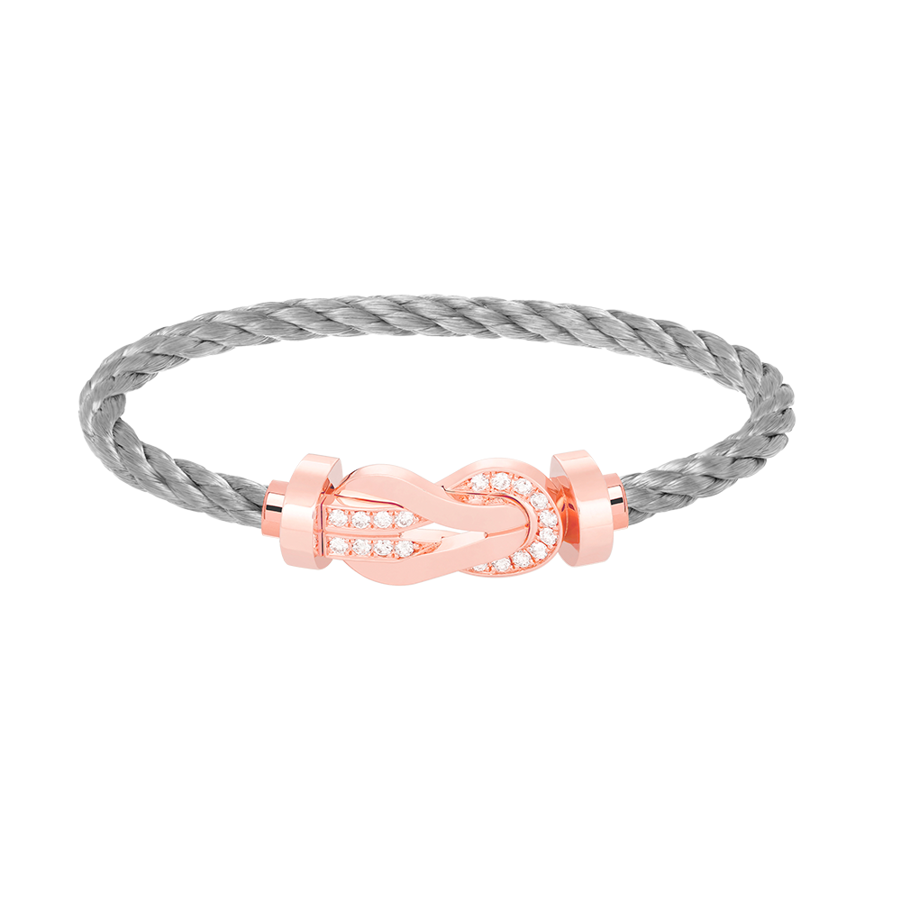 ¡®Twinkle jewelry¡¯CHANCE LARGE 8 FIGURE BUCKLE HALF DIAMOND BRACELET ROSE GOLD