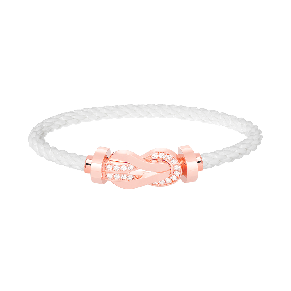 ¡®Twinkle jewelry¡¯CHANCE LARGE 8 FIGURE BUCKLE HALF DIAMOND BRACELET ROSE GOLD