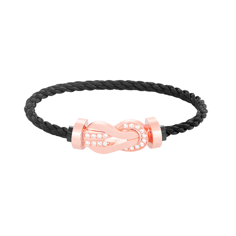 ¡®Twinkle jewelry¡¯CHANCE LARGE 8 FIGURE BUCKLE HALF DIAMOND BRACELET ROSE GOLD