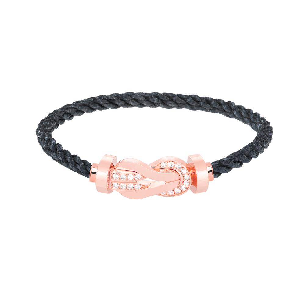 ¡®Twinkle jewelry¡¯CHANCE LARGE 8 FIGURE BUCKLE HALF DIAMOND BRACELET ROSE GOLD