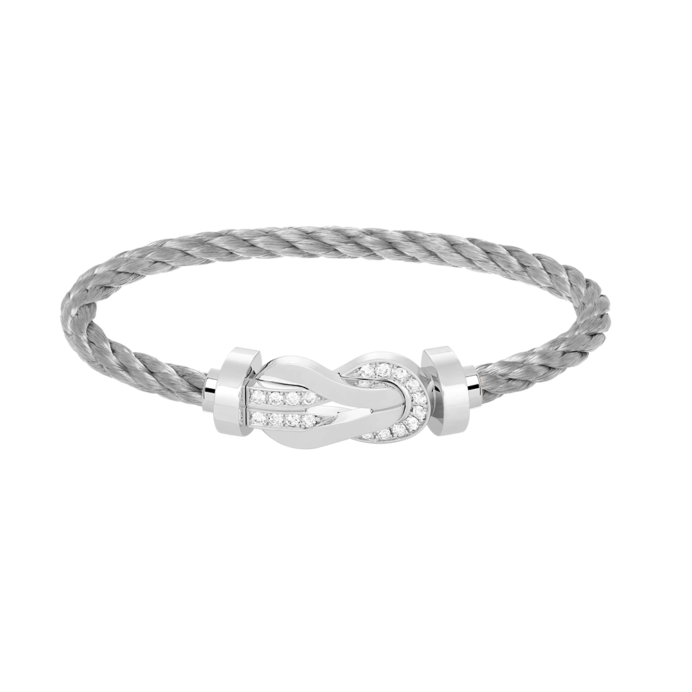 ¡®Twinkle jewelry¡¯CHANCE LARGE 8 FIGURE BUCKLE HALF DIAMOND BRACELET SILVER