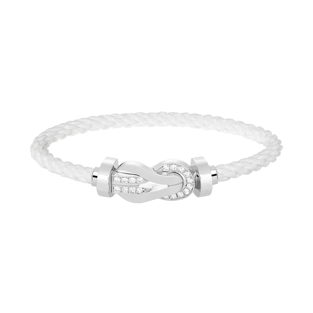 ¡®Twinkle jewelry¡¯CHANCE LARGE 8 FIGURE BUCKLE HALF DIAMOND BRACELET SILVER