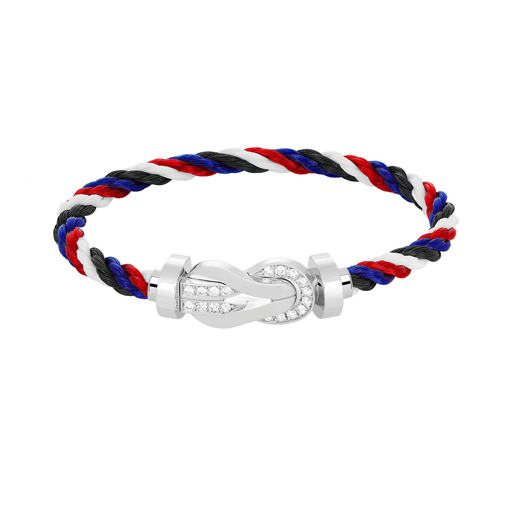 ¡®Twinkle jewelry¡¯CHANCE LARGE 8 FIGURE BUCKLE HALF DIAMOND BRACELET SILVER
