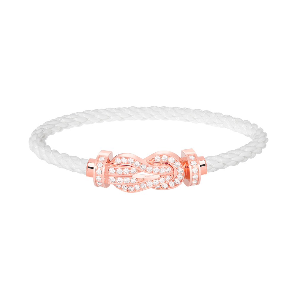 ¡®Twinkle jewelry¡¯CHANCE LARGE 8 FIGURE BUCKLE FULL DIAMOND BRACELET ROSE GOLD