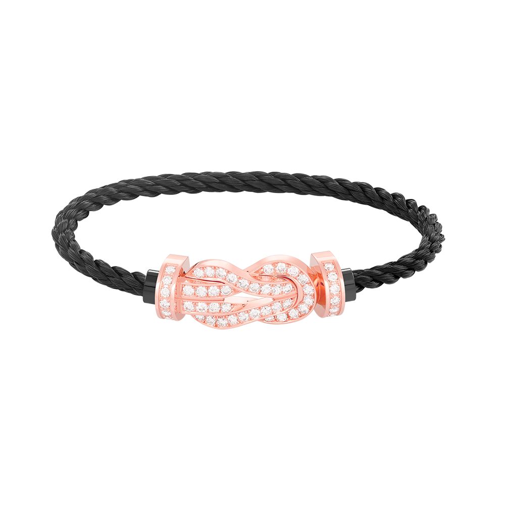 ¡®Twinkle jewelry¡¯CHANCE LARGE 8 FIGURE BUCKLE FULL DIAMOND BRACELET ROSE GOLD