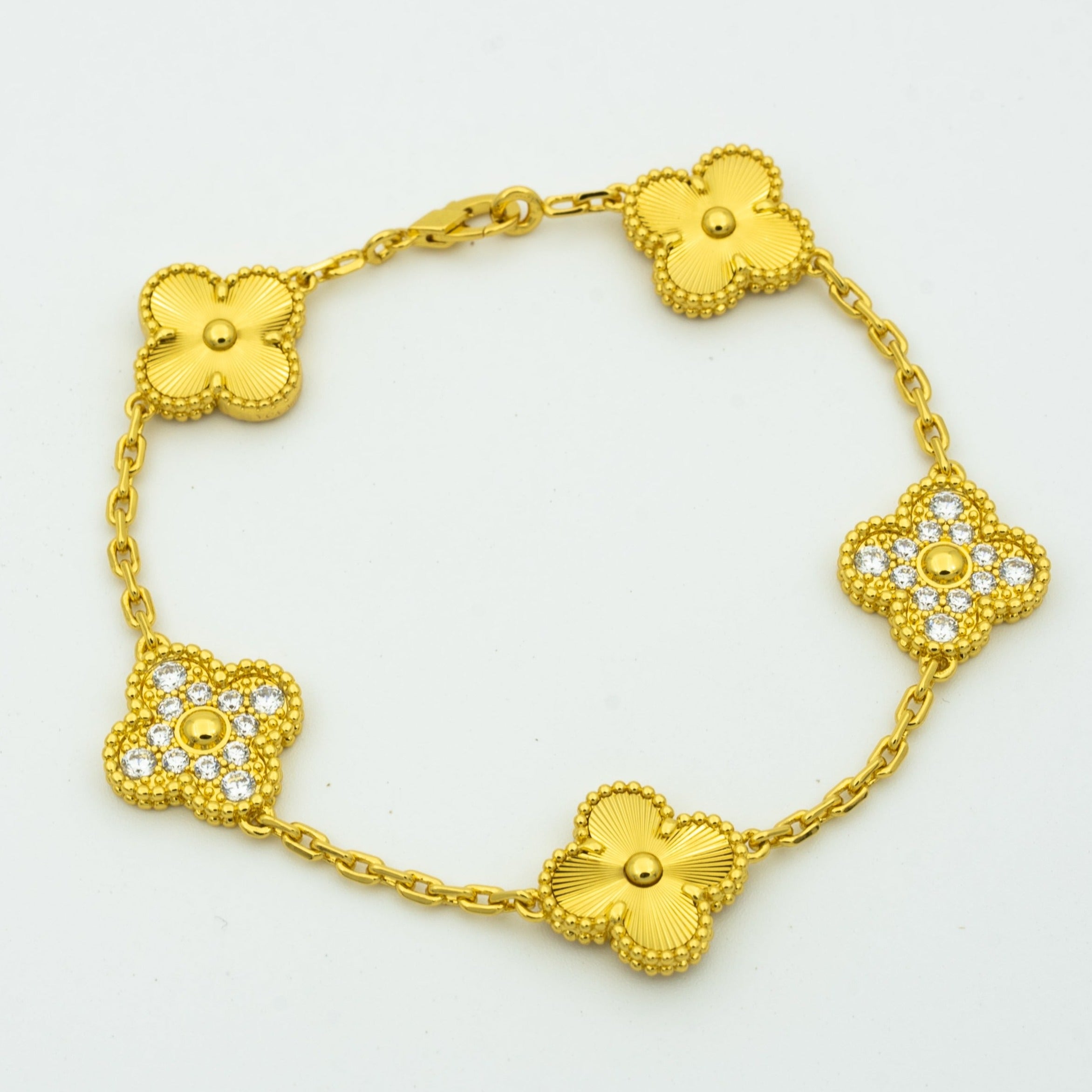 [Twinkle jewelry]New  CLOVER 5 MOTIF LASER BRACELET COLLECTION