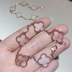 [Twinkle jewelry]New CLOVER 5 MOTIF ROCK CRYSTAL BRACELET