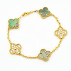 [Twinkle jewelry]New CLOVER 5 MOTIF GRAY MOP BRACELET COLLECTION
