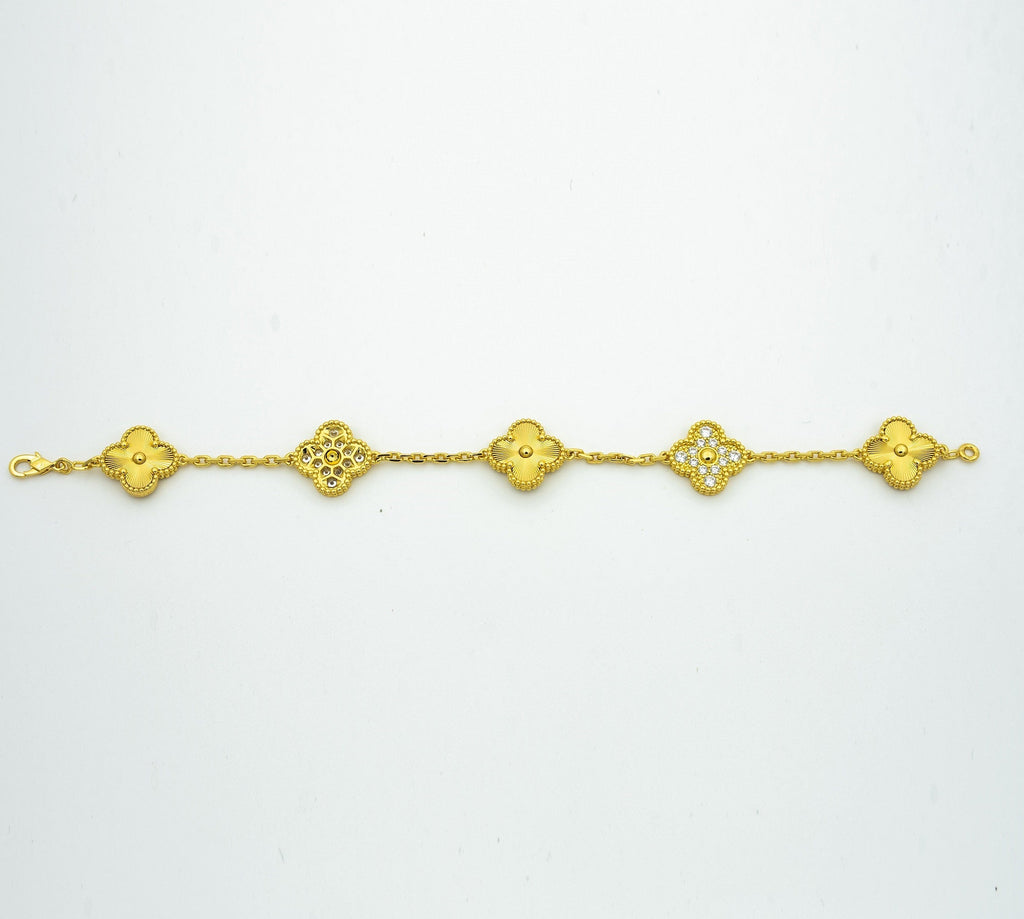 [Twinkle jewelry]New  CLOVER 5 MOTIF LASER BRACELET COLLECTION