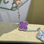 [Twinkle jewelry]New  CLOVER 5 MOTIF VIOLET BRACELET COLLECTION