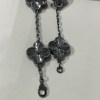 [Twinkle jewelry]New CLOVER 5 MOTIF BLACK BRACELET