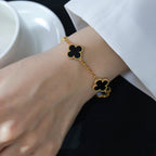 [Twinkle jewelry]New CLOVER 5 MOTIF ONYXS BRACELET COLLECTION