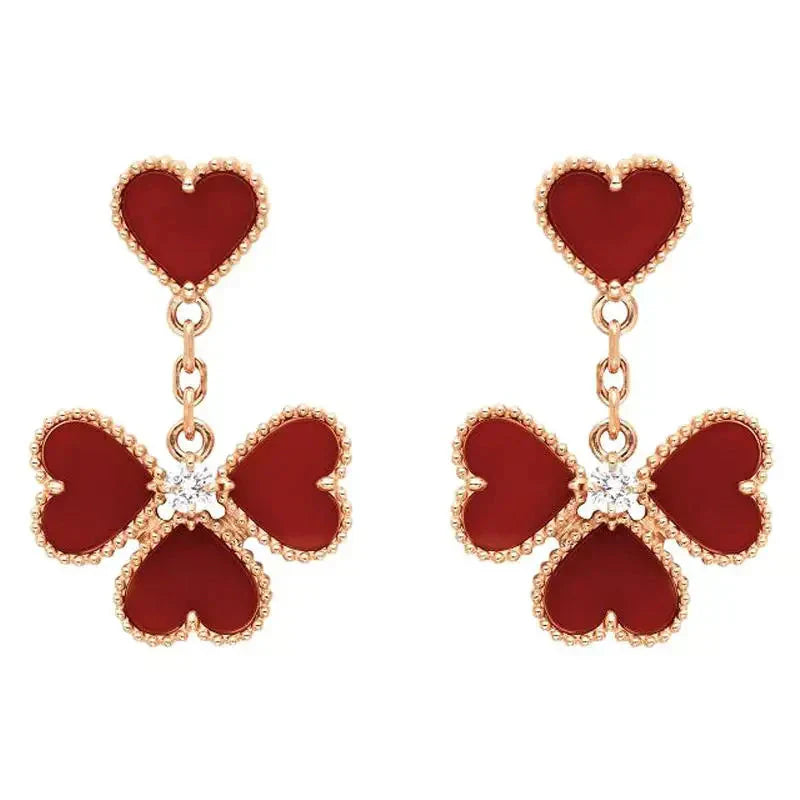 ¡®Twinkle jewelry¡¯SWEET CLOVER CARNELIAN EARRINGS