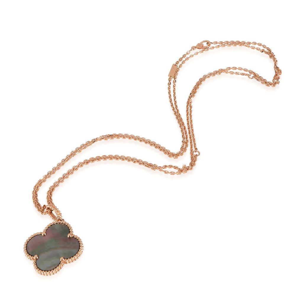 ¡®Twinkle jewelry¡¯CLOVER 25MM GOLD DARK MOP BIG CLOVER NECKLACE
