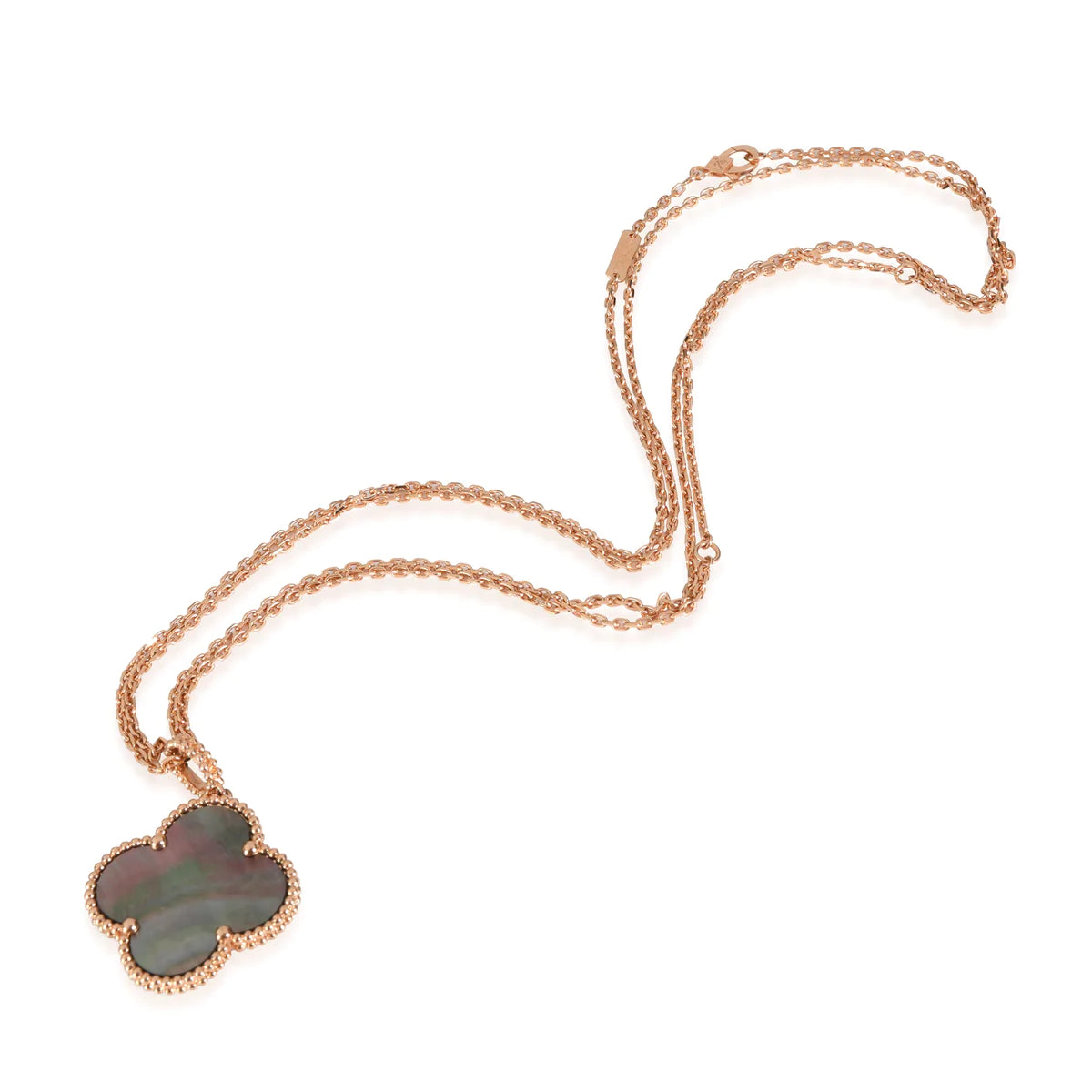 ¡®Twinkle jewelry¡¯CLOVER 25MM GOLD DARK MOP BIG CLOVER NECKLACE