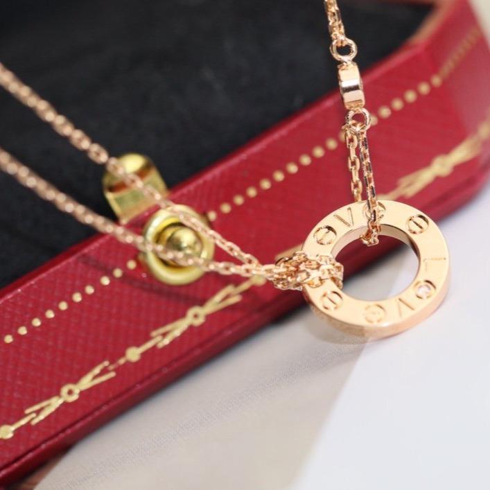 ¡®Twinkle jewelry¡¯LOVE NECKLACE ADJUSTABLE ROSE GOLD 2 DIAMOND