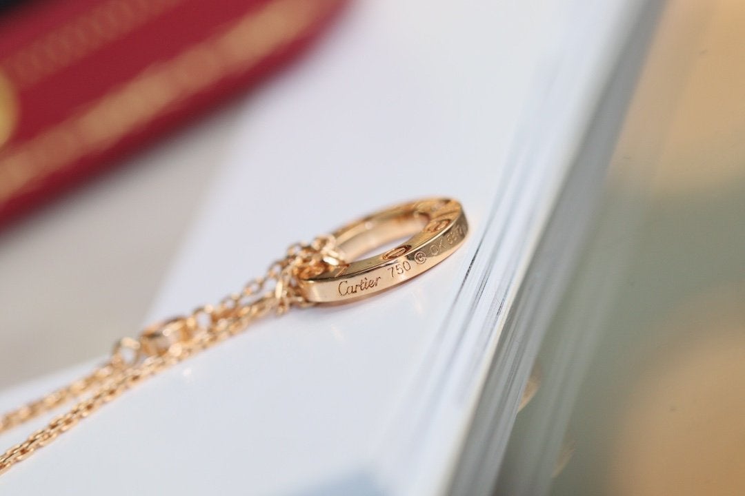 ¡®Twinkle jewelry¡¯LOVE NECKLACE ADJUSTABLE ROSE GOLD 2 DIAMOND