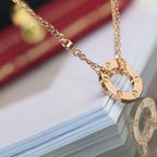 ¡®Twinkle jewelry¡¯LOVE NECKLACE ADJUSTABLE ROSE GOLD 2 DIAMOND