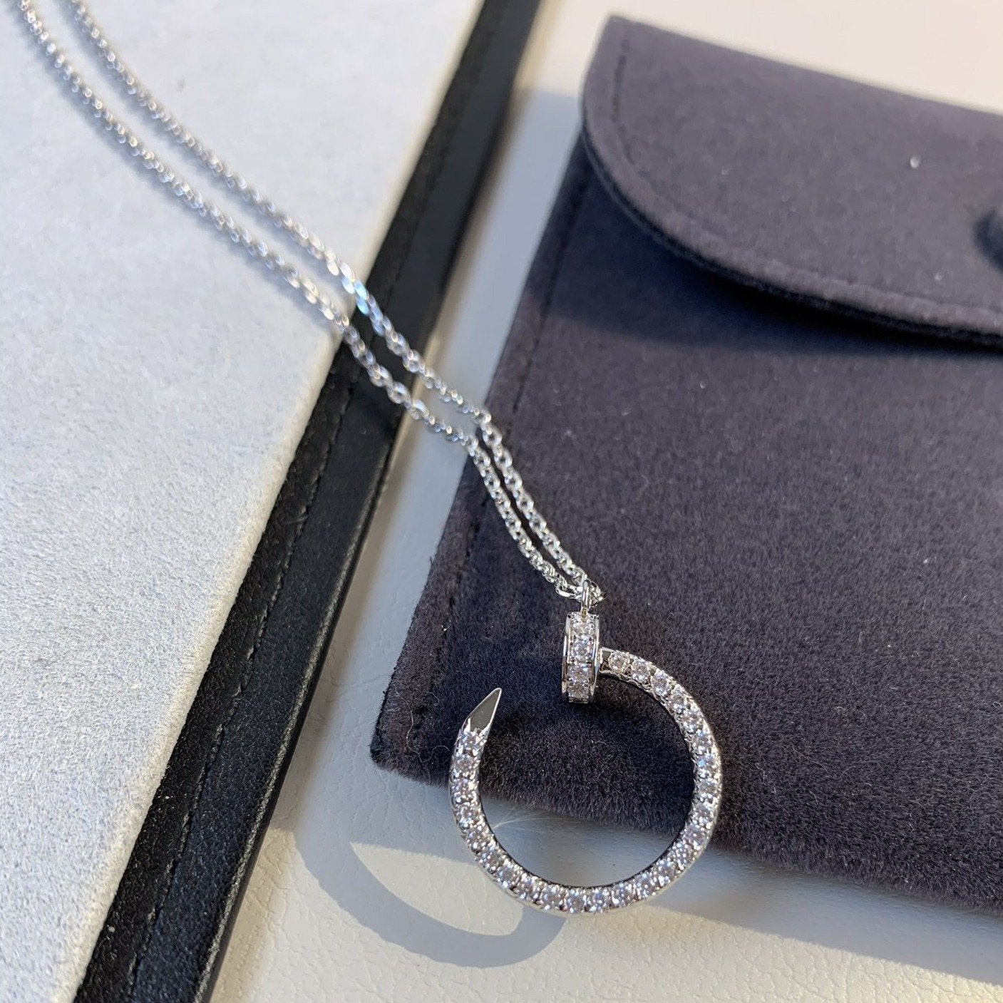 ¡®Twinkle jewelry¡¯JUSTE NECKLACE SILVER DIAMONDS