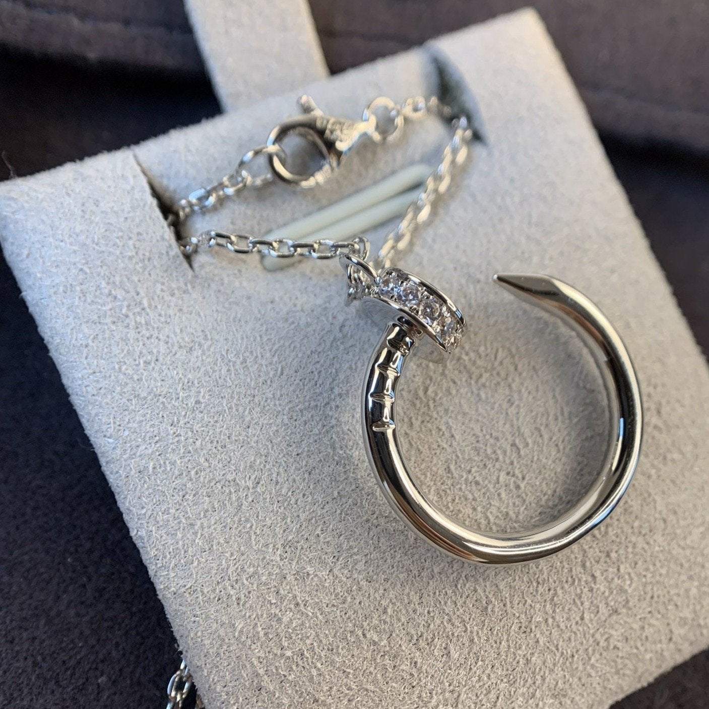¡®Twinkle jewelry¡¯JUSTE NECKLACE SILVER DIAMONDS