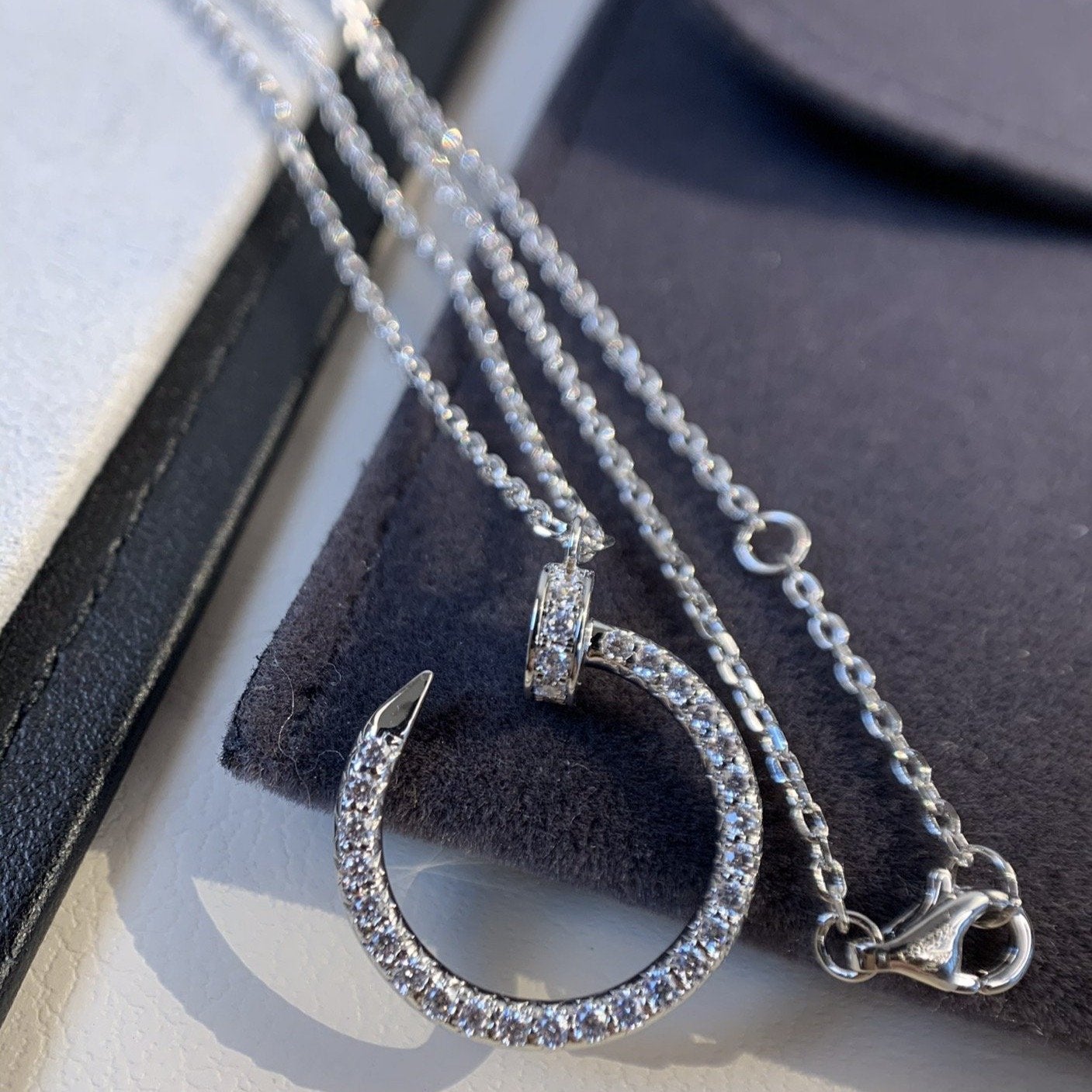 ¡®Twinkle jewelry¡¯JUSTE NECKLACE SILVER DIAMONDS