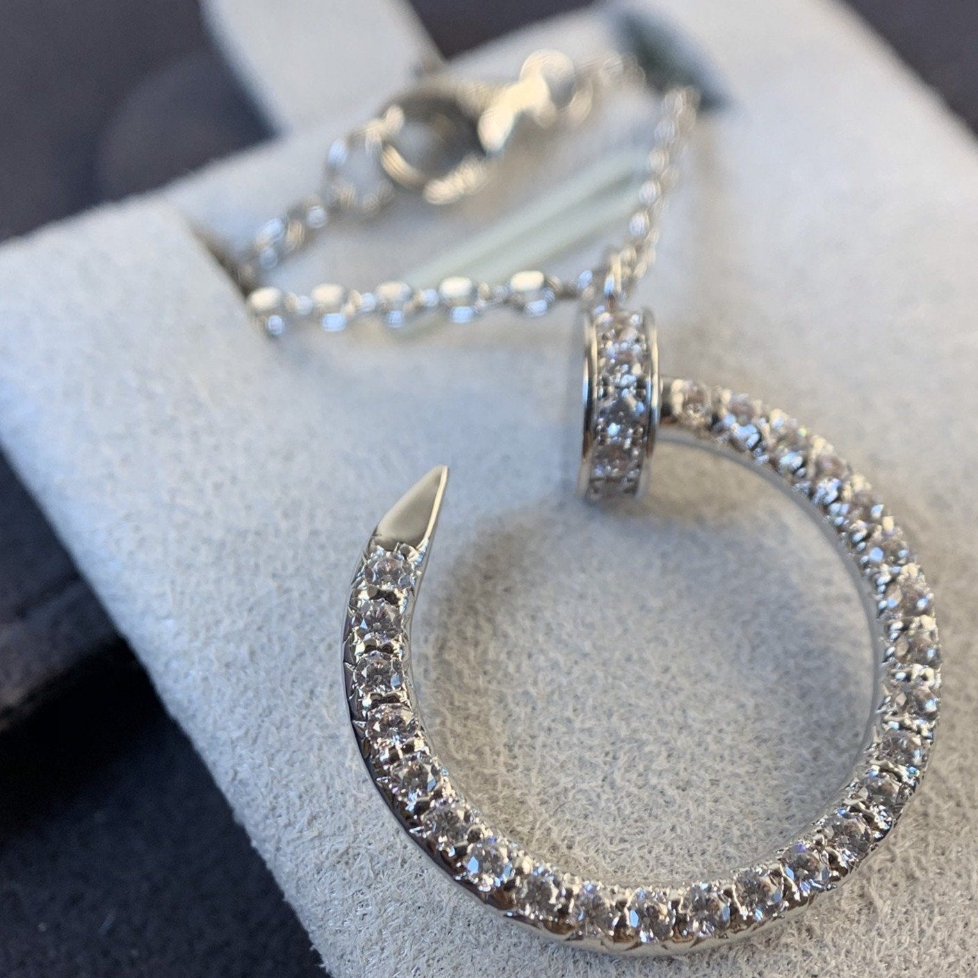 ¡®Twinkle jewelry¡¯JUSTE NECKLACE SILVER DIAMONDS