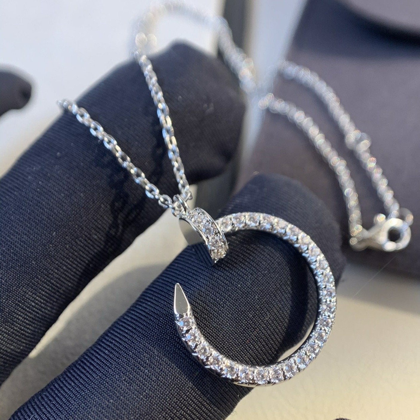 ¡®Twinkle jewelry¡¯JUSTE NECKLACE SILVER DIAMONDS