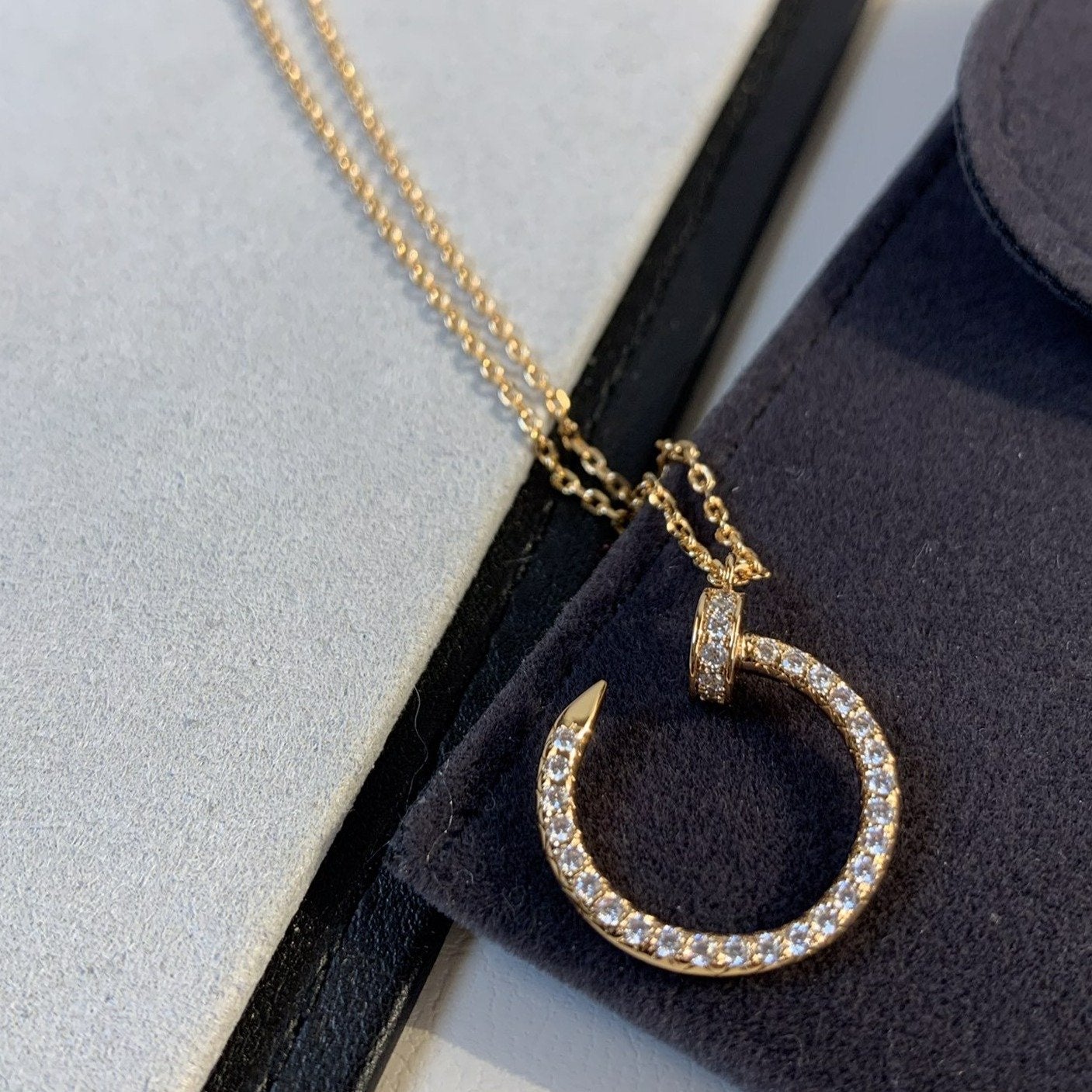 ¡®Twinkle jewelry¡¯JUSTE NECKLACE PINK GOLD DIAMONDS