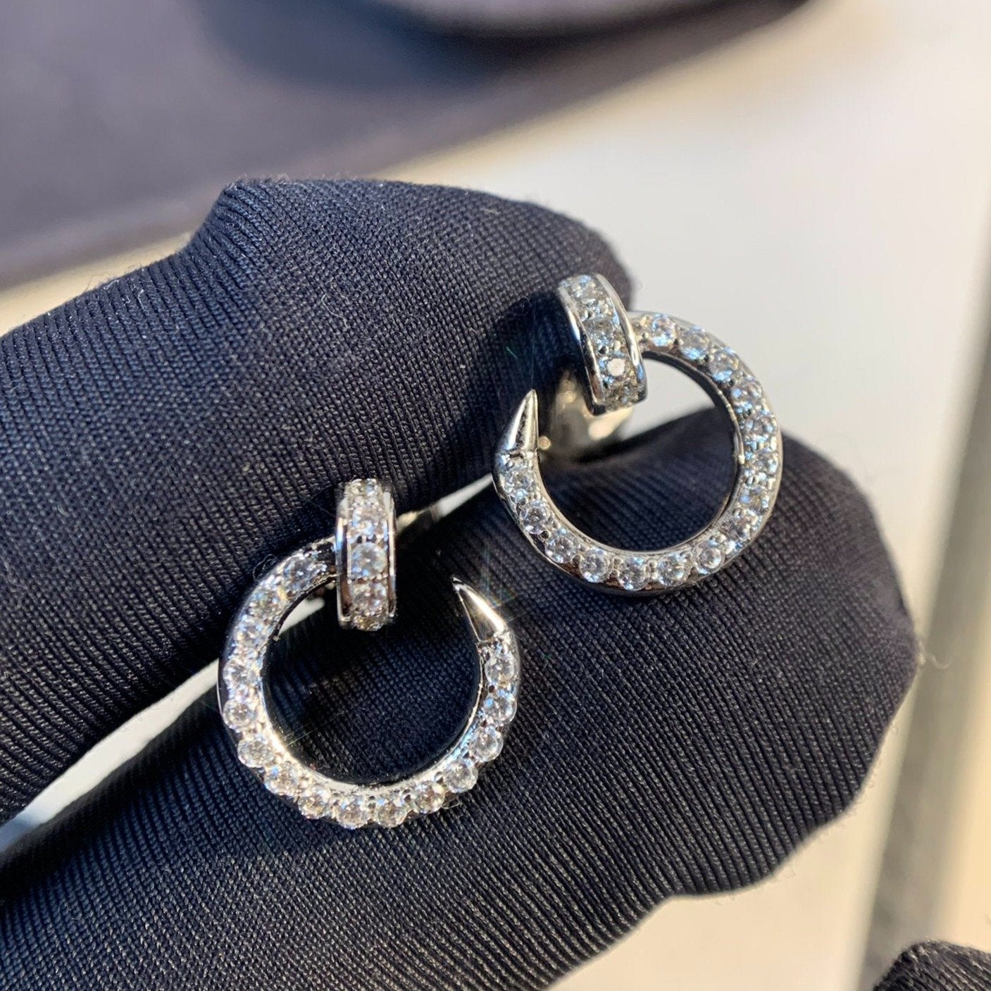 ¡®Twinkle jewelry¡¯JUSTE EARRINGS SILVER DIAMONDS