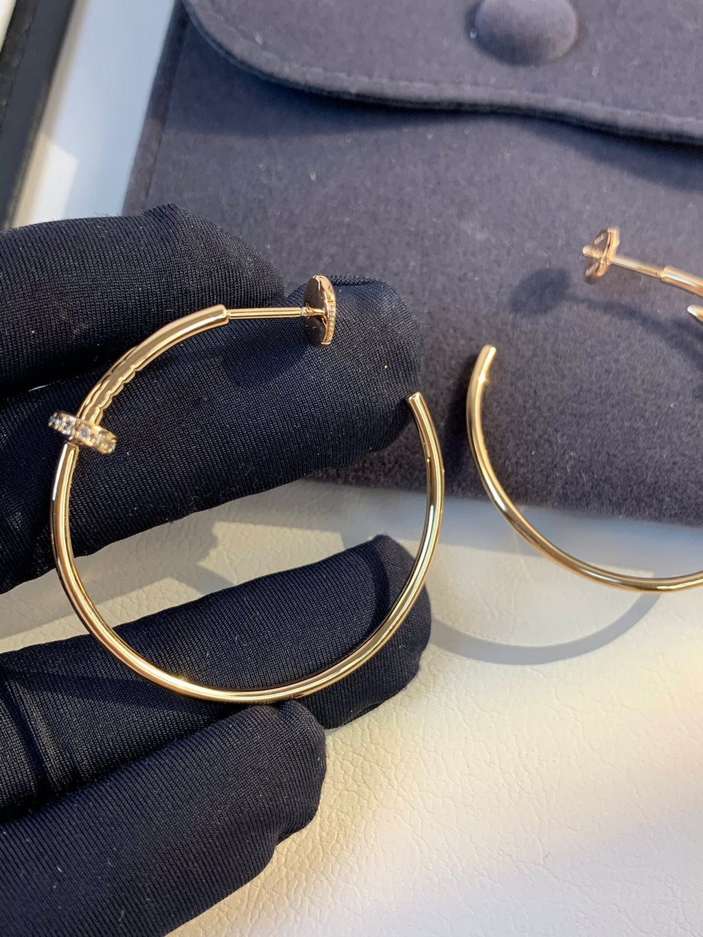 ¡®Twinkle jewelry¡¯JUSTE EARRINGS GOLD DIAMONDS 1.8MM