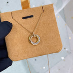 ¡®Twinkle jewelry¡¯TRINITY NECKLACE SILVER GOLD PINK GOLD DIAMONDS