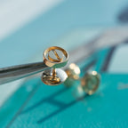 ¡®Twinkle jewelry¡¯LOVE EARRINGS PINK GOLD 10MM