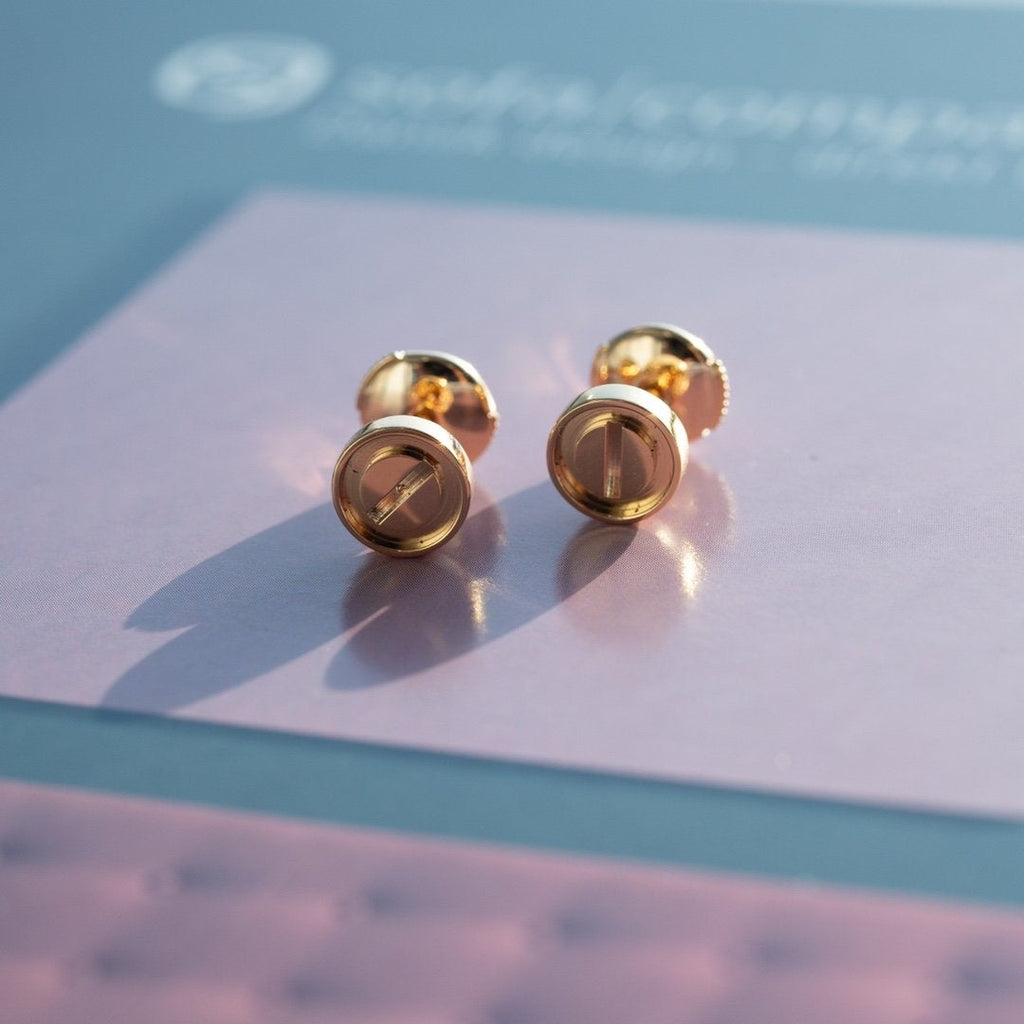 ¡®Twinkle jewelry¡¯LOVE EARRINGS PINK GOLD 10MM