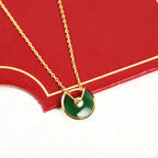 ¡®Twinkle jewelry¡¯AMULETTE GOLD MALACHITE NECKLACE