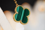 ¡®Twinkle jewelry¡¯CLOVER EARRINGS GOLD MALACHITE DIAMOND 3 MOTIF