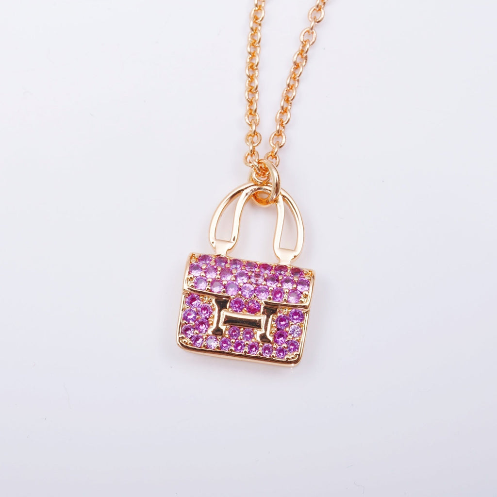 ¡®Twinkle jewelry¡¯CONSTANCE PEDANT PURPLE DIAMOND NECKLACE