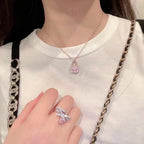 ¡®Twinkle jewelry¡¯CONSTANCE PEDANT PURPLE DIAMOND NECKLACE