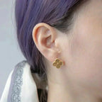 ¡®Twinkle jewelry¡¯CLOVER MEDIUM 1 MOTIFS LASER EARRINGS