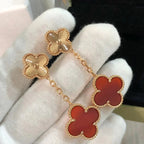¡®Twinkle jewelry¡¯CLOVER 2 MOTIF  LASER CARNELIAN EARRINGS