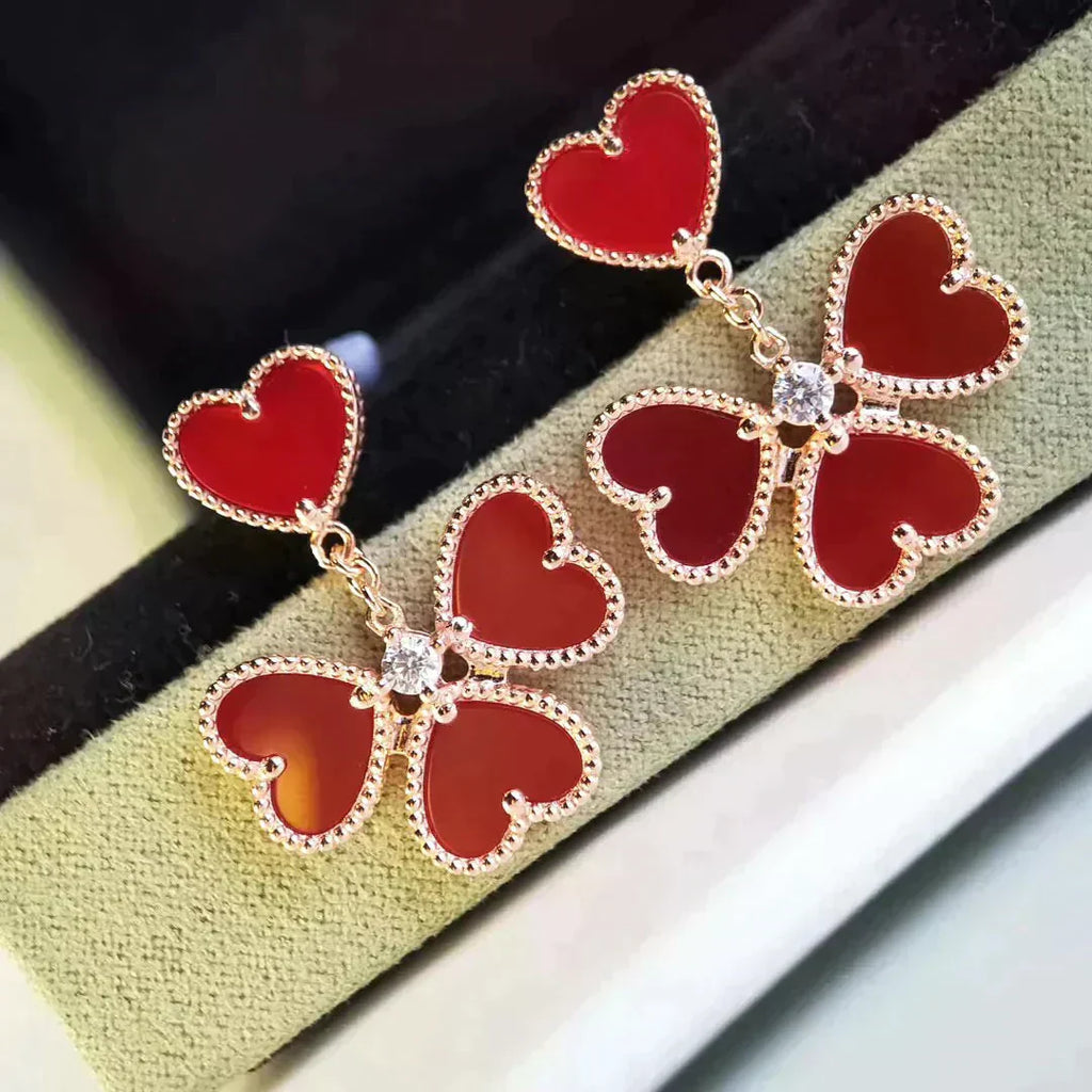 ¡®Twinkle jewelry¡¯SWEET CLOVER CARNELIAN EARRINGS