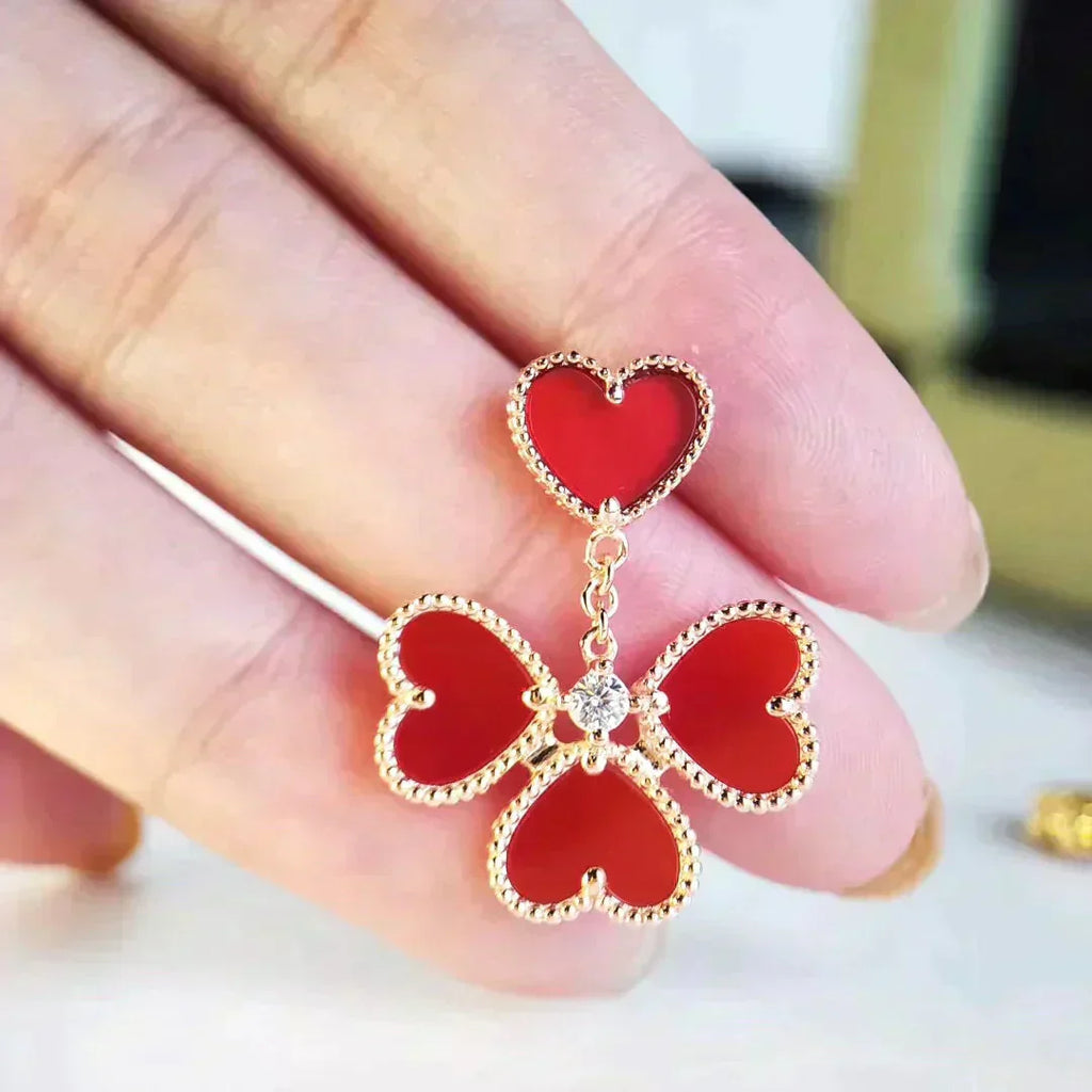 ¡®Twinkle jewelry¡¯SWEET CLOVER CARNELIAN EARRINGS