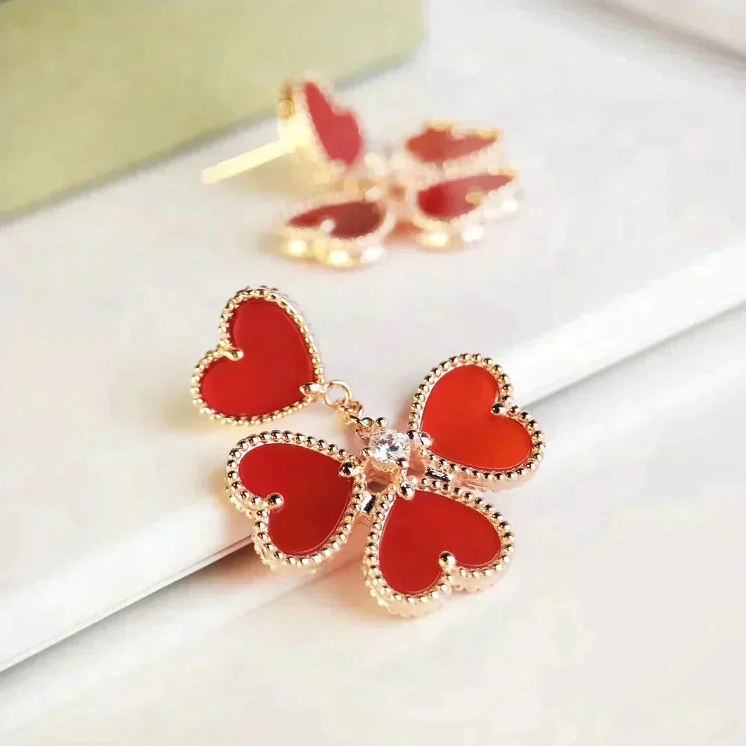 ¡®Twinkle jewelry¡¯SWEET CLOVER CARNELIAN EARRINGS