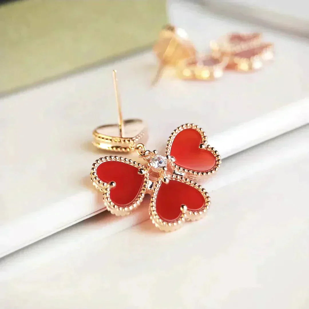 ¡®Twinkle jewelry¡¯SWEET CLOVER CARNELIAN EARRINGS