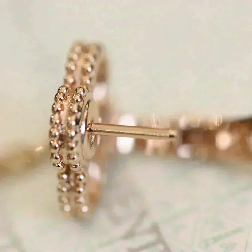 ¡®Twinkle jewelry¡¯CLOVER MEDIUM 1 MOTIFS FUll DIAMOND EARRINGS