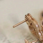 ¡®Twinkle jewelry¡¯CLOVER MEDIUM 1 MOTIFS FUll DIAMOND EARRINGS