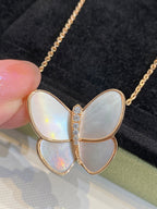 ¡®Twinkle jewelry¡¯BUTTERFLY GOLD MOP DIAMOND NECKLACE