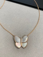 ¡®Twinkle jewelry¡¯BUTTERFLY GOLD MOP DIAMOND NECKLACE